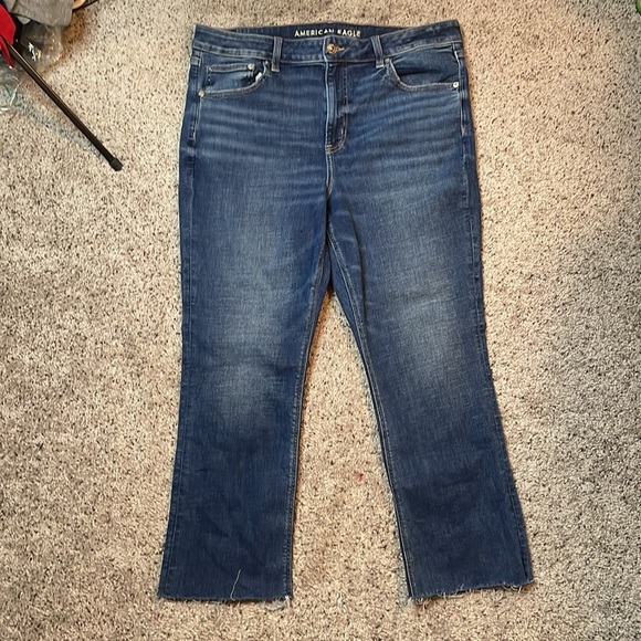 American Eagle Next Level Stretch Dark Wash Jean‎ Size 18 - Picture 5 of 9